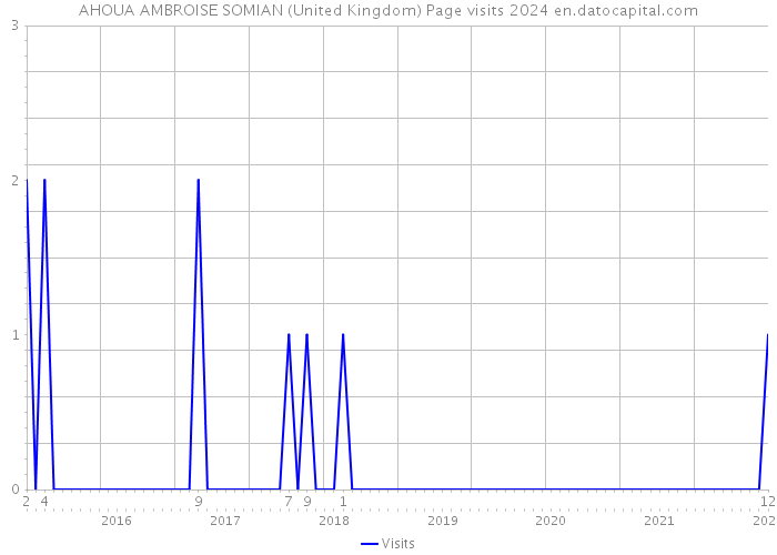 AHOUA AMBROISE SOMIAN (United Kingdom) Page visits 2024 