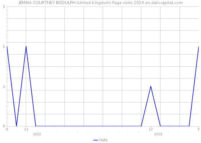 JEMMA COURTNEY BIDDULPH (United Kingdom) Page visits 2024 
