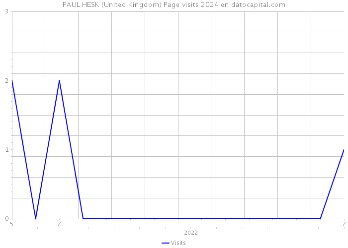 PAUL HESK (United Kingdom) Page visits 2024 