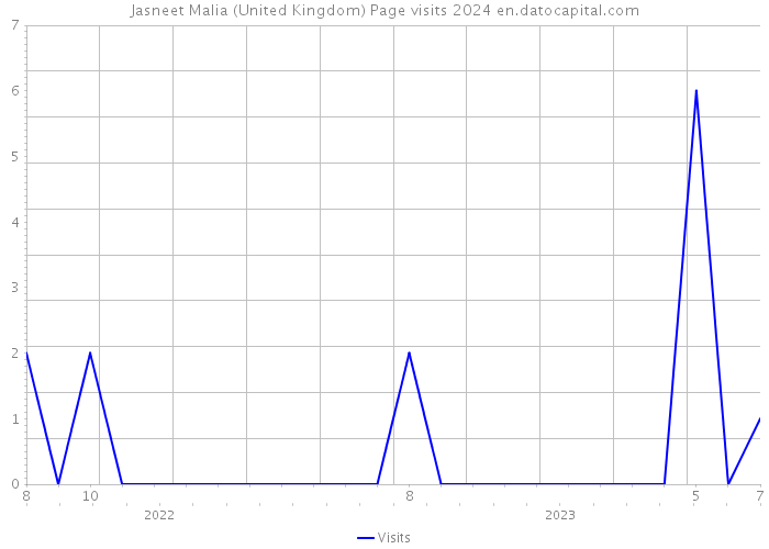Jasneet Malia (United Kingdom) Page visits 2024 