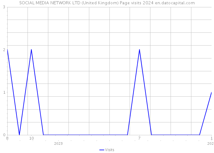 SOCIAL MEDIA NETWORK LTD (United Kingdom) Page visits 2024 