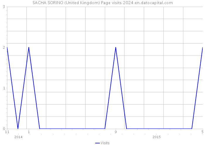 SACHA SORINO (United Kingdom) Page visits 2024 