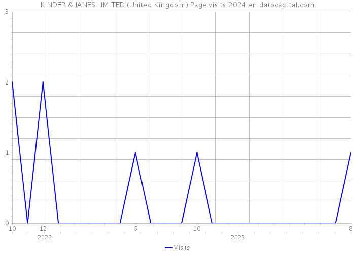 KINDER & JANES LIMITED (United Kingdom) Page visits 2024 