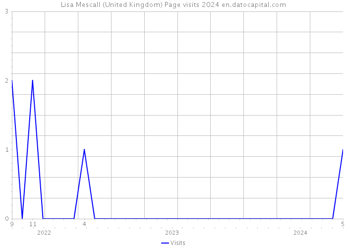 Lisa Mescall (United Kingdom) Page visits 2024 