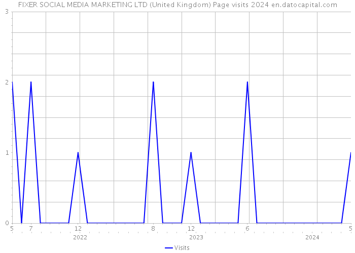 FIXER SOCIAL MEDIA MARKETING LTD (United Kingdom) Page visits 2024 