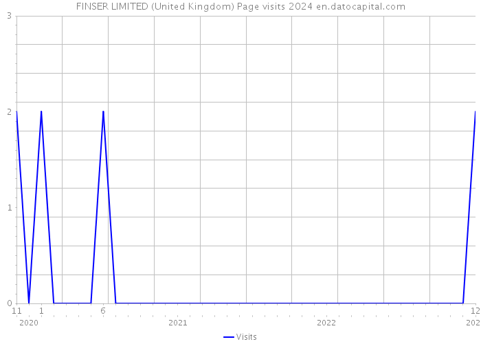 FINSER LIMITED (United Kingdom) Page visits 2024 