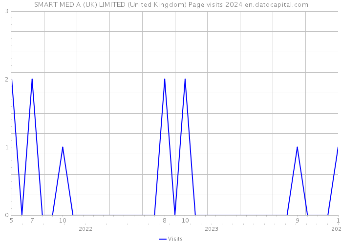 SMART MEDIA (UK) LIMITED (United Kingdom) Page visits 2024 