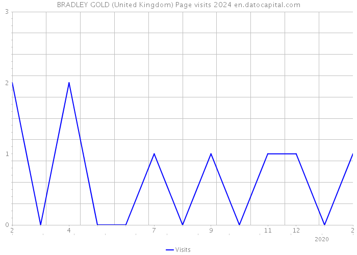 BRADLEY GOLD (United Kingdom) Page visits 2024 