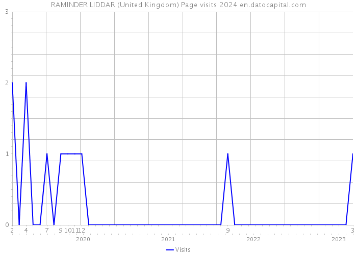 RAMINDER LIDDAR (United Kingdom) Page visits 2024 