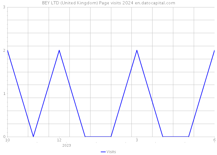 BEY LTD (United Kingdom) Page visits 2024 