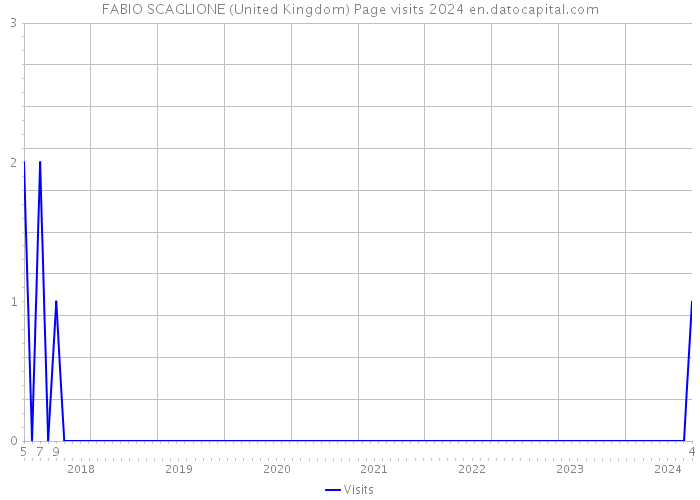 FABIO SCAGLIONE (United Kingdom) Page visits 2024 