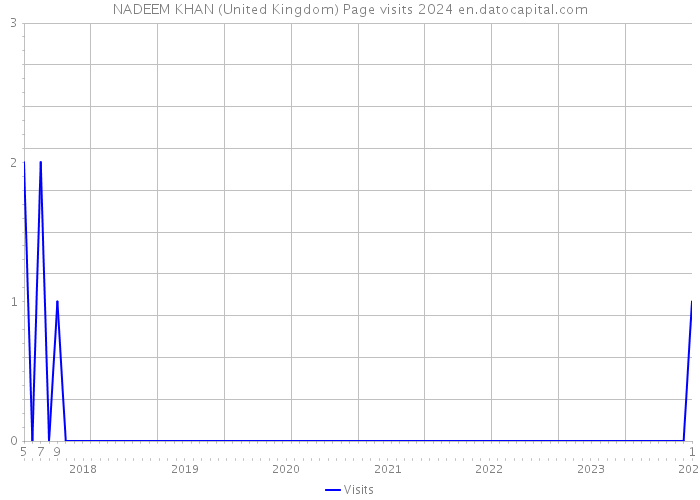 NADEEM KHAN (United Kingdom) Page visits 2024 