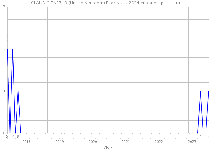 CLAUDIO ZARZUR (United Kingdom) Page visits 2024 