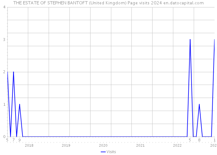THE ESTATE OF STEPHEN BANTOFT (United Kingdom) Page visits 2024 