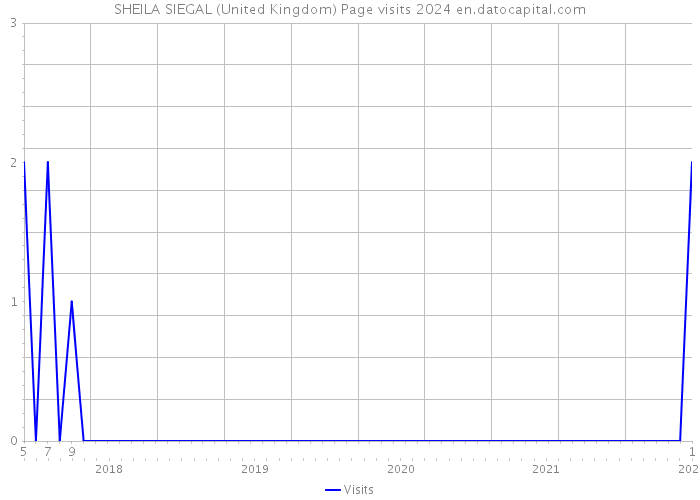 SHEILA SIEGAL (United Kingdom) Page visits 2024 