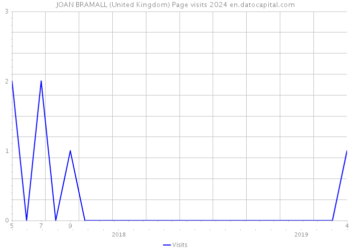 JOAN BRAMALL (United Kingdom) Page visits 2024 