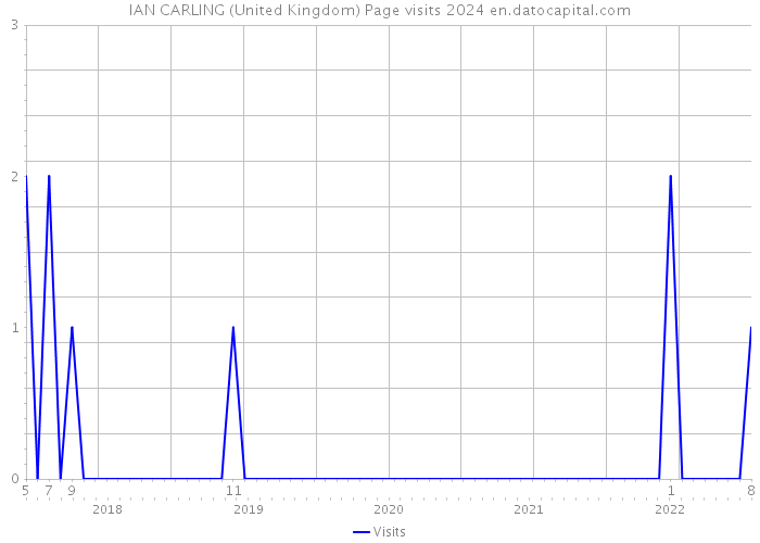 IAN CARLING (United Kingdom) Page visits 2024 