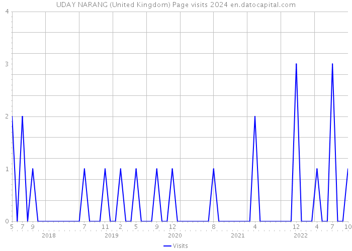UDAY NARANG (United Kingdom) Page visits 2024 
