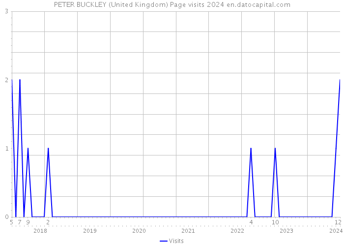 PETER BUCKLEY (United Kingdom) Page visits 2024 