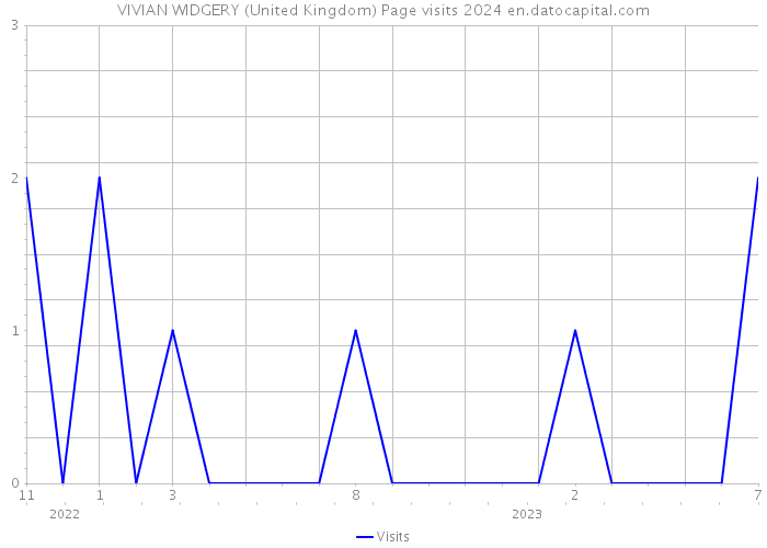 VIVIAN WIDGERY (United Kingdom) Page visits 2024 