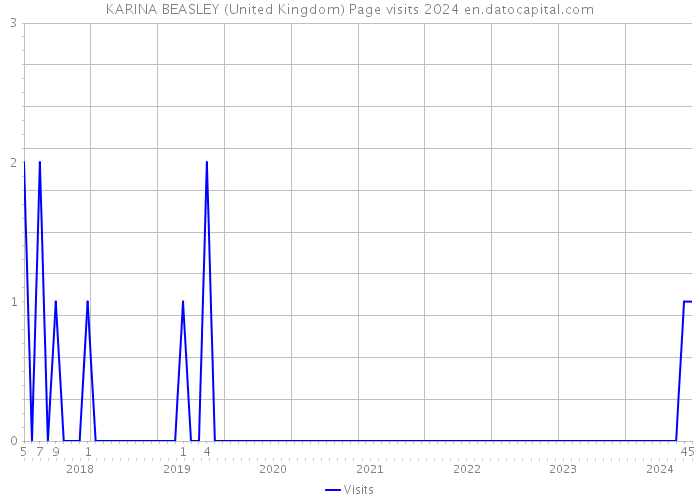 KARINA BEASLEY (United Kingdom) Page visits 2024 