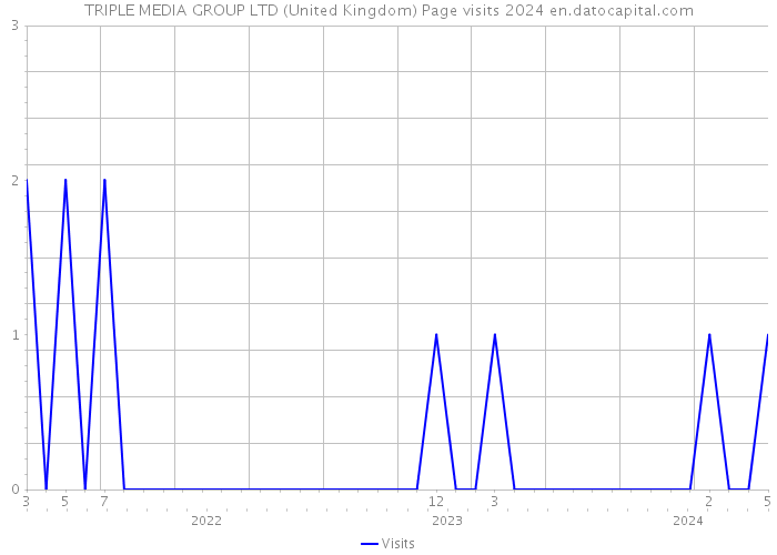 TRIPLE MEDIA GROUP LTD (United Kingdom) Page visits 2024 