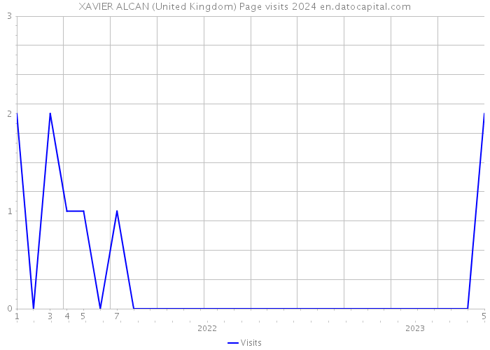 XAVIER ALCAN (United Kingdom) Page visits 2024 