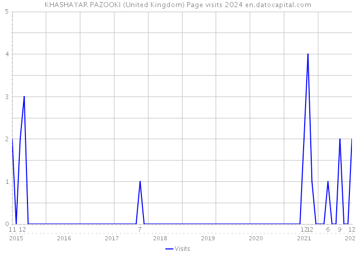 KHASHAYAR PAZOOKI (United Kingdom) Page visits 2024 