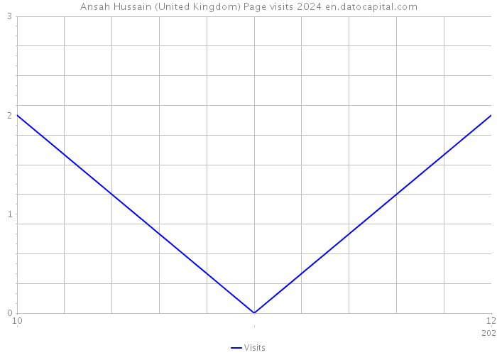 Ansah Hussain (United Kingdom) Page visits 2024 