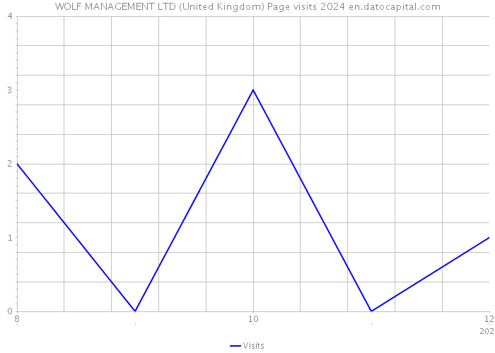 WOLF MANAGEMENT LTD (United Kingdom) Page visits 2024 