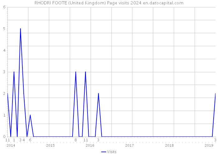 RHODRI FOOTE (United Kingdom) Page visits 2024 