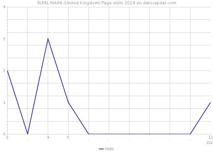 SUNIL MAINI (United Kingdom) Page visits 2024 