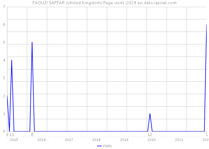 FAOUZI SAFFAR (United Kingdom) Page visits 2024 
