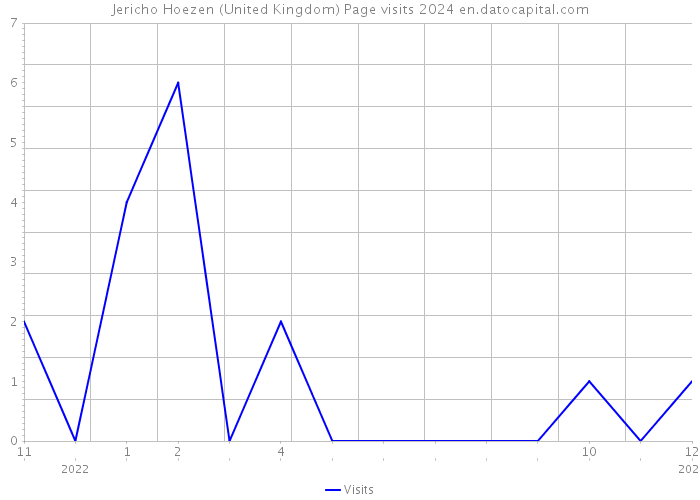 Jericho Hoezen (United Kingdom) Page visits 2024 