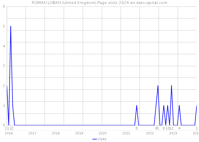ROMAN LOBAN (United Kingdom) Page visits 2024 