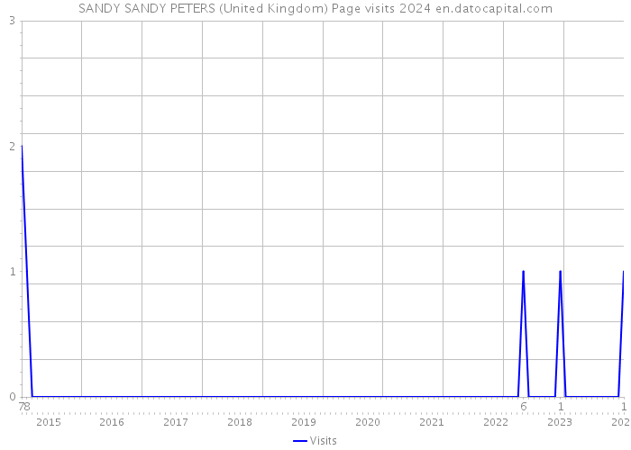 SANDY SANDY PETERS (United Kingdom) Page visits 2024 
