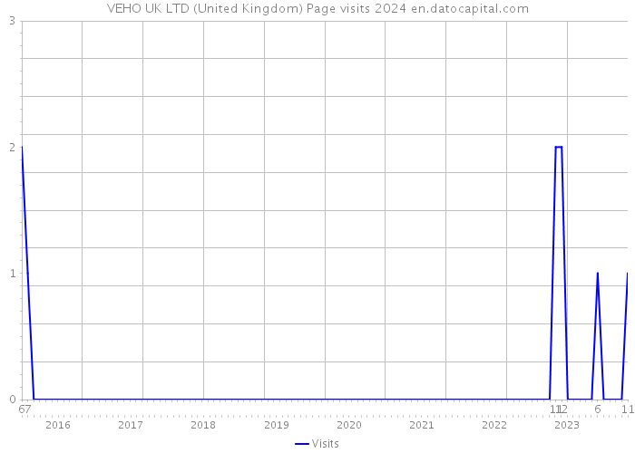 VEHO UK LTD (United Kingdom) Page visits 2024 
