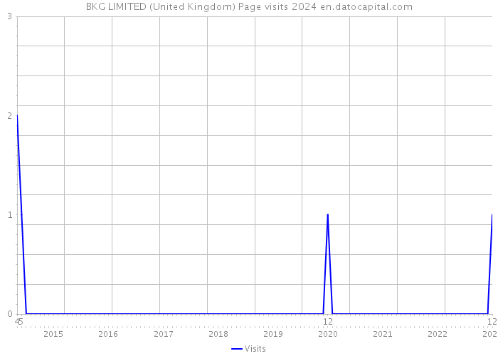 BKG LIMITED (United Kingdom) Page visits 2024 