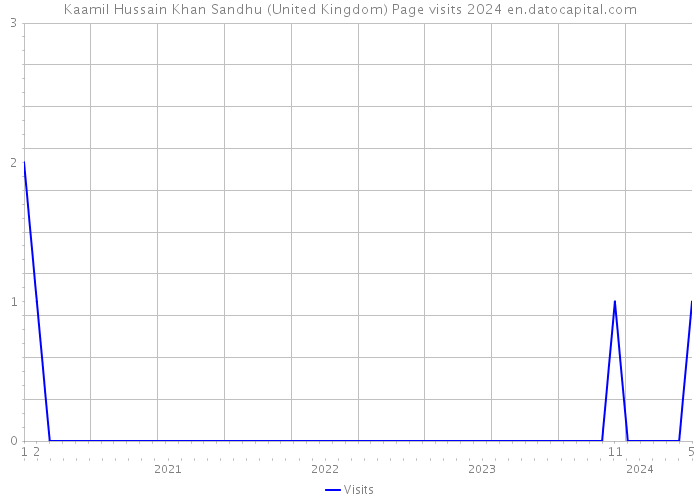 Kaamil Hussain Khan Sandhu (United Kingdom) Page visits 2024 