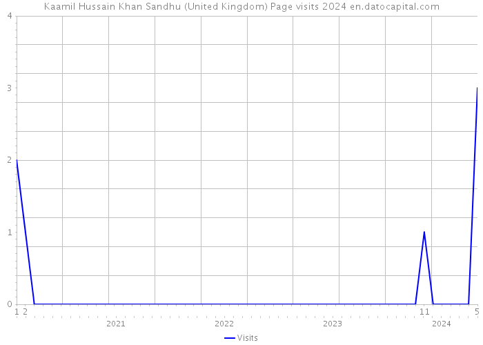 Kaamil Hussain Khan Sandhu (United Kingdom) Page visits 2024 