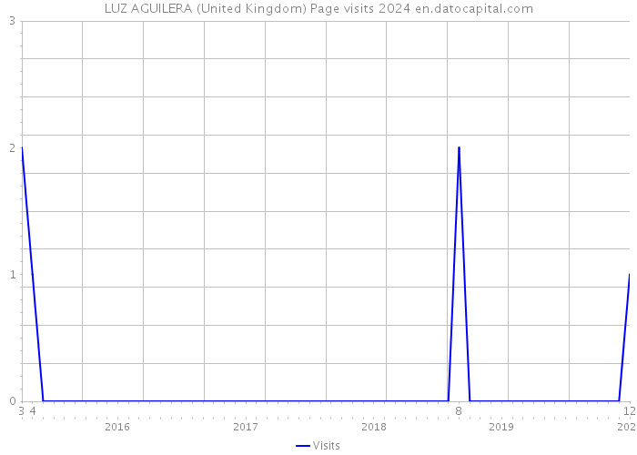 LUZ AGUILERA (United Kingdom) Page visits 2024 