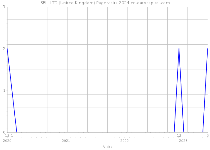 BELI LTD (United Kingdom) Page visits 2024 