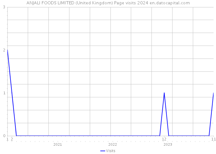 ANJALI FOODS LIMITED (United Kingdom) Page visits 2024 