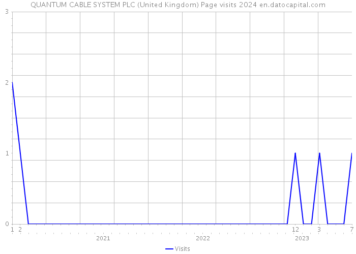 QUANTUM CABLE SYSTEM PLC (United Kingdom) Page visits 2024 