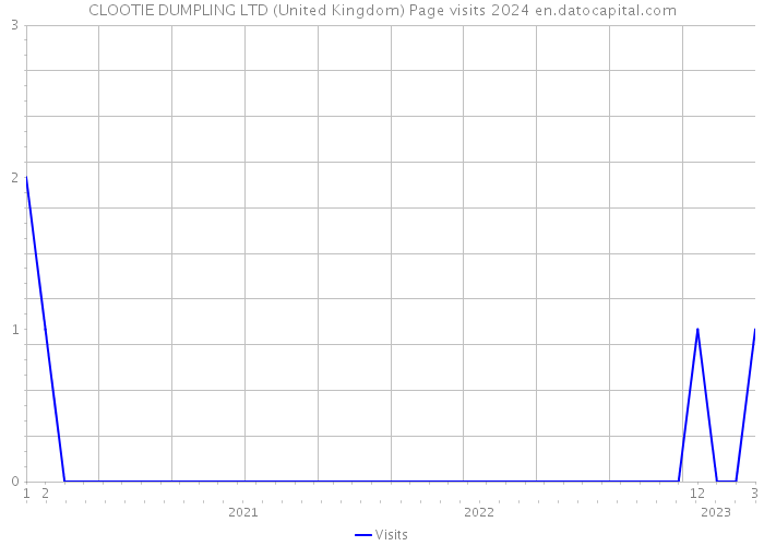 CLOOTIE DUMPLING LTD (United Kingdom) Page visits 2024 