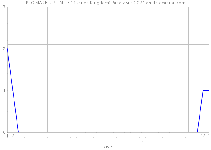 PRO MAKE-UP LIMITED (United Kingdom) Page visits 2024 