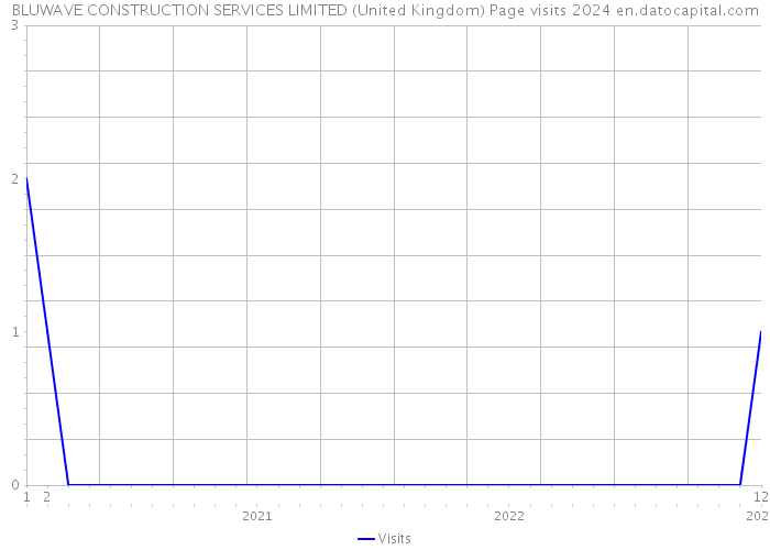BLUWAVE CONSTRUCTION SERVICES LIMITED (United Kingdom) Page visits 2024 