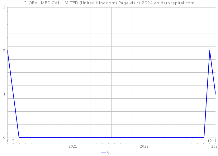 GLOBAL MEDICAL LIMITED (United Kingdom) Page visits 2024 