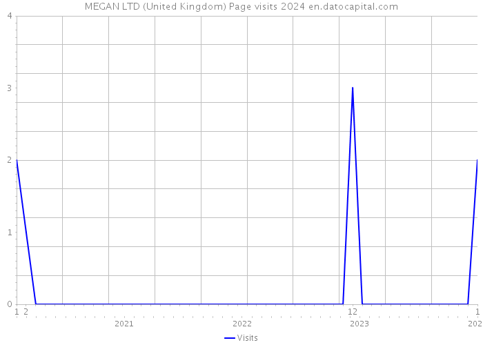 MEGAN LTD (United Kingdom) Page visits 2024 