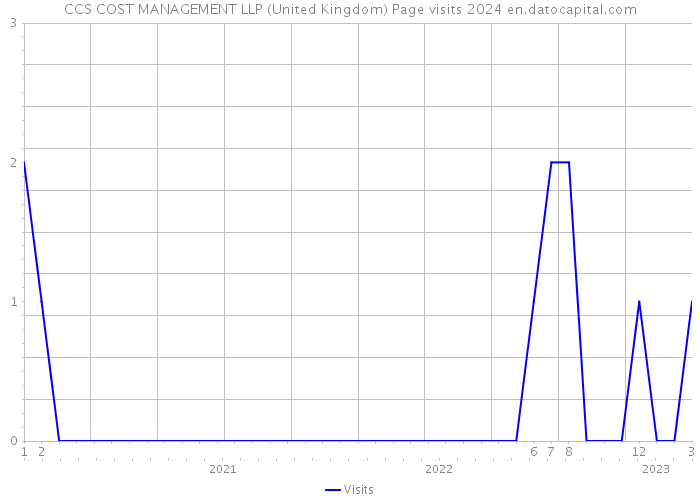 CCS COST MANAGEMENT LLP (United Kingdom) Page visits 2024 